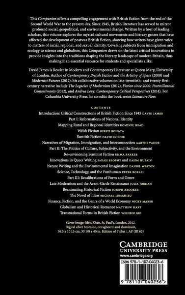 Produktbild: The Cambridge Companion to British Fiction since 1945