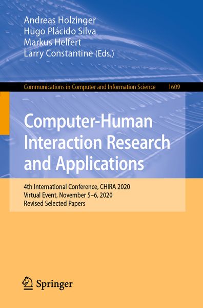 Produktbild: Computer-Human Interaction Research and Applications
