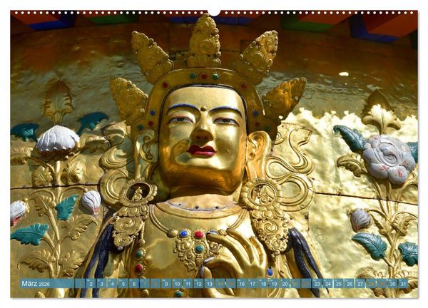 Produktbild: Mystische Wesen &ndash; Buddhistische Kunst im Himalaya (Wandkalender 2026 DIN A2 quer), CALVENDO Monatskalender