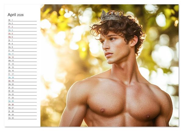 Produktbild: Prinz der Lust (Tischkalender 2026 DIN A5 quer), CALVENDO Monatskalender