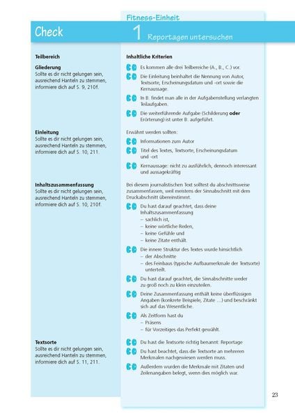 Texte analysieren und verfassen – Klasse 8-10 – Deutsch