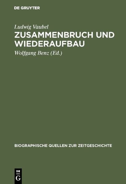 Produktbild: Zusammenbruch und Wiederaufbau