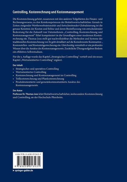 Controlling, Kostenrechnung und Kostenmanagement