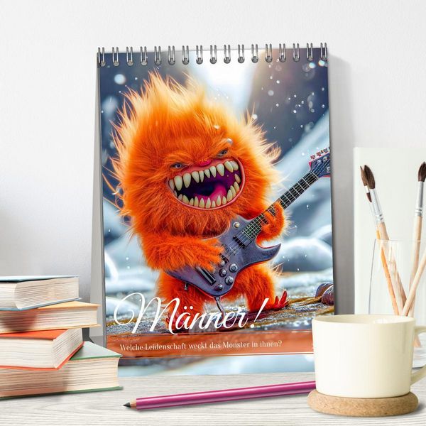 Produktbild: M&auml;nner! - Welche Leidenschaft weckt das Monster in ihnen (Tischkalender 2026 DIN A5 hoch), CALVENDO Monatskalender