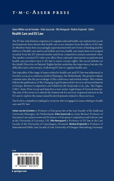 Produktbild: Health Care and EU Law