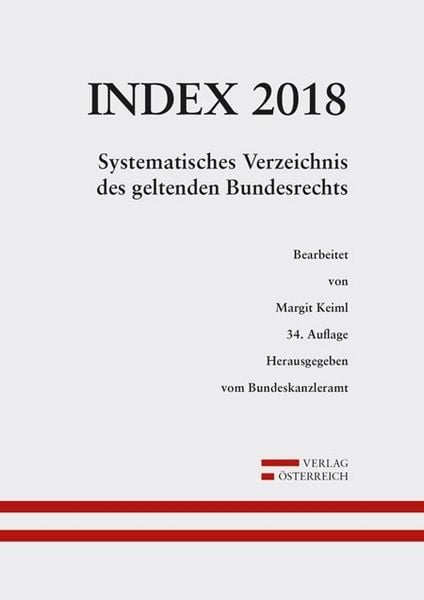 Produktbild: Index Bundesrecht 2018