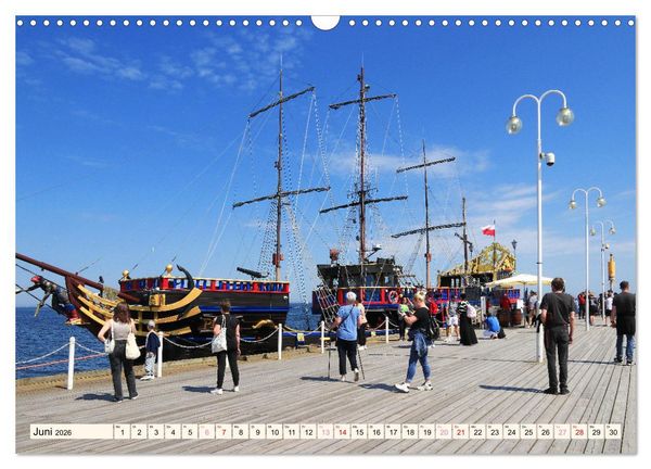 Produktbild: Die polnische Ostsee (Wandkalender 2026 DIN A3 quer), CALVENDO Monatskalender