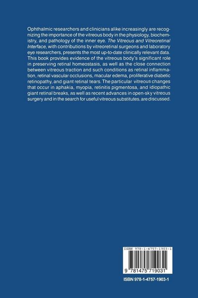 Produktbild: The Vitreous and Vitreoretinal Interface