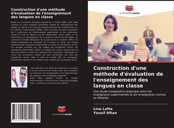 Produktbild: Construction d'une m&eacute;thode d'&eacute;valuation de l'enseignement des langues en classe