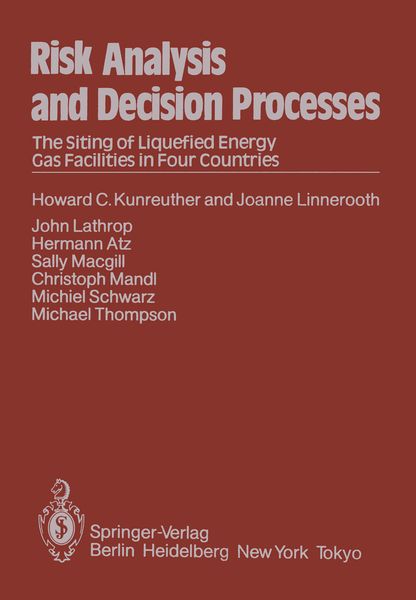 Produktbild: Risk Analysis and Decision Processes