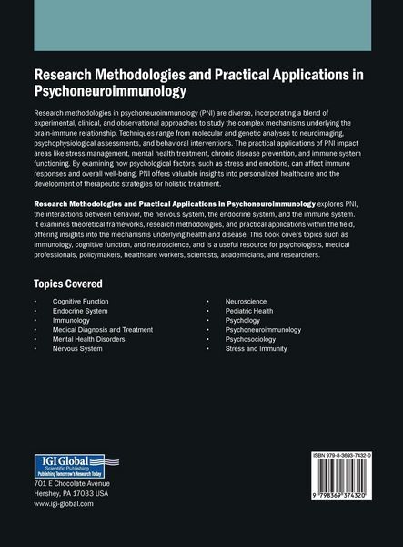 Produktbild: Research Methodologies and Practical Applications in Psychoneuroimmunology