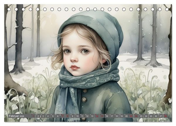 Produktbild: Liebste Kinder (Tischkalender 2026 DIN A5 quer), CALVENDO Monatskalender