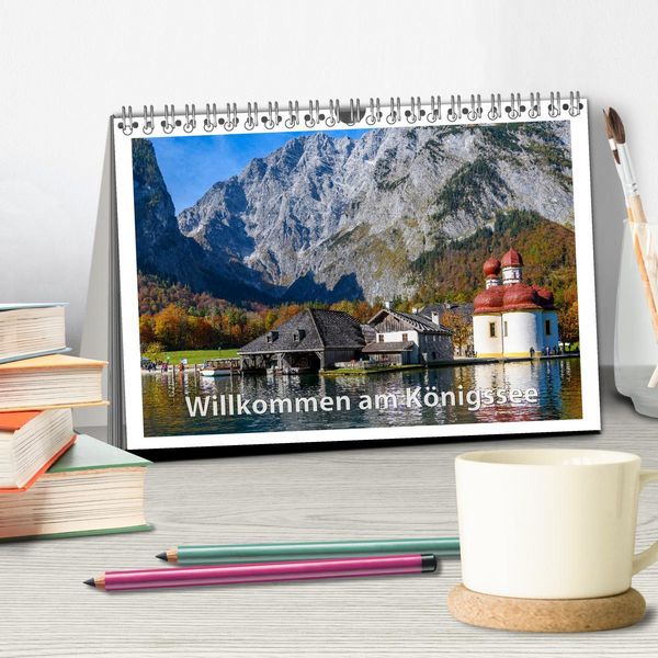 Produktbild: Willkommen am K&ouml;nigssee (Tischkalender 2026 DIN A5 quer), CALVENDO Monatskalender