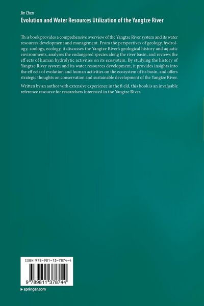 Produktbild: Evolution and Water Resources Utilization of the Yangtze River