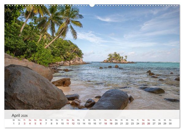 Produktbild: Seychellen - Trauminseln im Indischen Ozean (Wandkalender 2026 DIN A2 quer), CALVENDO Monatskalender
