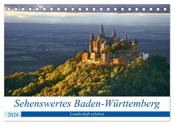 Produktbild: Sehenswertes Baden-W&uuml;rttemberg (Tischkalender 2026 DIN A5 quer), CALVENDO Monatskalender