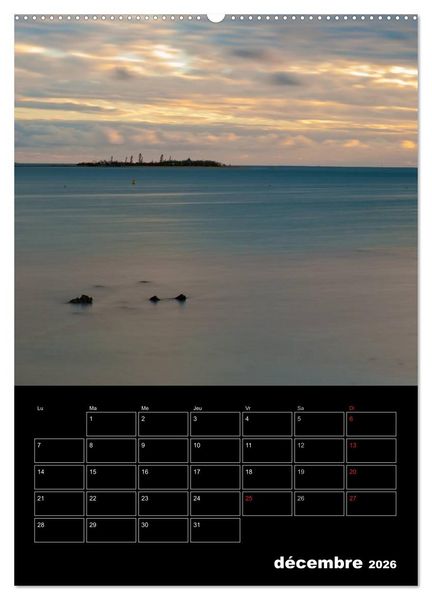 Produktbild: Paysages cal&eacute;doniens (Calendrier mural 2026 DIN A2 horizontal) calendrier de bureau