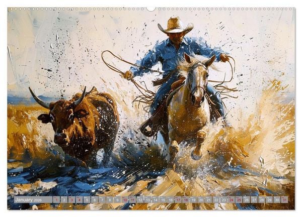 Produktbild: Horses, Power and Freedom (Wall Calendar 2026 DIN A2 landscape), CALVENDO 12 Month Wall Calendar