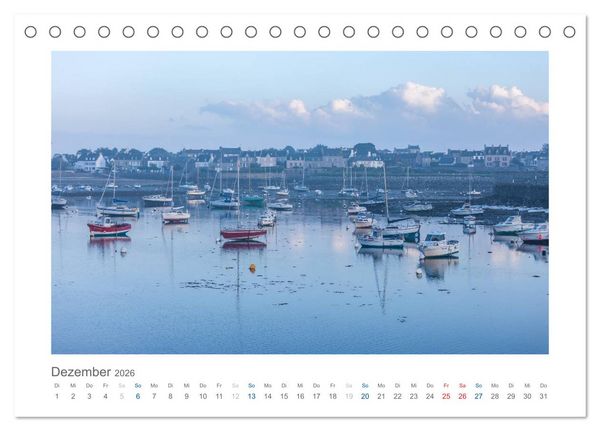 Produktbild: Bretagne - Zauber der C&ocirc;te de Granit Rose (Tischkalender 2026 DIN A5 quer), CALVENDO Monatskalender