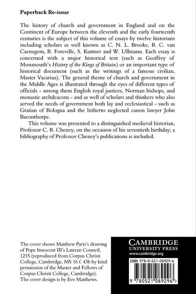 Produktbild: Church and Government in the Middle Ages