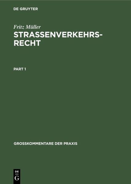 Produktbild: Stra&szlig;enverkehrsrecht