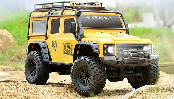 Produktbild: Amewi Dirt Climbing SUV Safari Brushed 1:10 RC Modellauto Elektro Crawler Allradantrieb (4WD) RtR 2,4 GHz Inkl. Akku und Ladeger&auml;t, mit Lichteffekt,