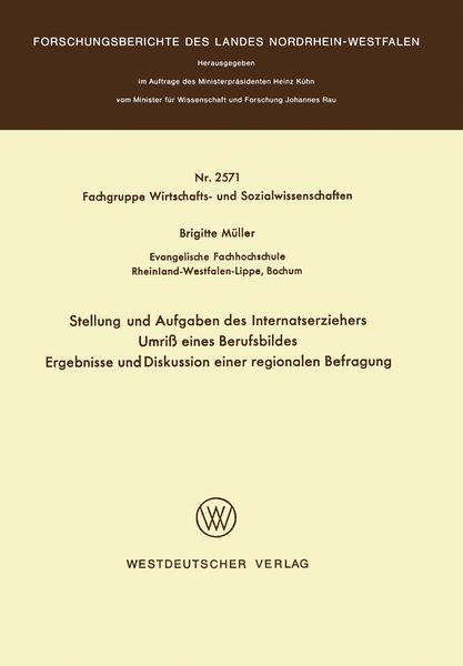 Produktbild: Stellung und Aufgaben des Internatserziehers