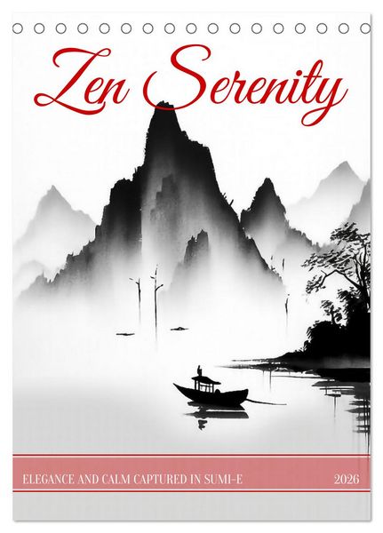 Produktbild: Zen Serenity (Desk Calendar 2026 DIN A5 portrait), CALVENDO 12 Month DeskCalendar