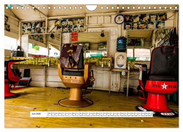 Produktbild: Friseursalons rund um den Globus (Wandkalender 2026 DIN A4 quer), CALVENDO Monatskalender