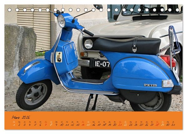 Produktbild: Vespa Liebe (Tischkalender 2026 DIN A5 quer), CALVENDO Monatskalender