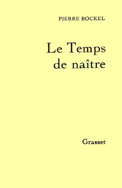 Produktbild: Le temps de na&icirc;tre
