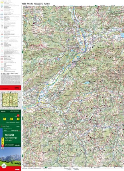Produktbild: freytag & berndt Wanderkarte WK 301 Kitzb&uuml;hel, Kaisergebirge - Kufstein 1:50.000