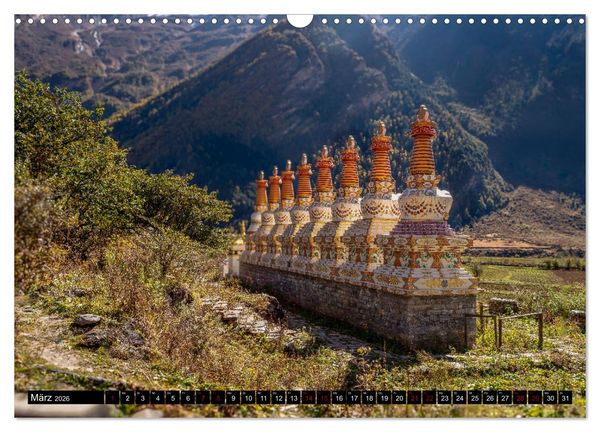 Produktbild: Nepal Tsum Valley - Tal des Gl&uuml;cks (Wandkalender 2026 DIN A3 quer), CALVENDO Monatskalender