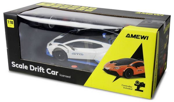 Produktbild: Amewi Lamborghini Huracan STO Drift Car Wei&szlig; Brushed 1:18 RC Modellauto Elektro Drift Allradantrieb (4WD) RtR 2,4GHz inkl. Akku