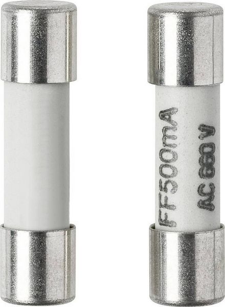 Produktbild: VOLTCRAFT 123421 Feinsicherung (&Oslash; x L) 5mm x 20mm 500mA 660V Superflink -FF- Inhalt 1St.