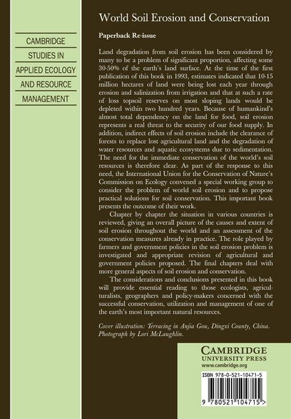 Produktbild: World Soil Erosion and Conservation
