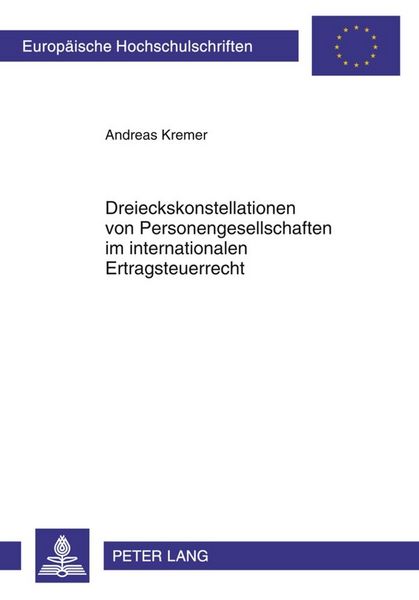 Produktbild: Dreieckskonstellationen von Personengesellschaften im internationalen Ertragsteuerrecht