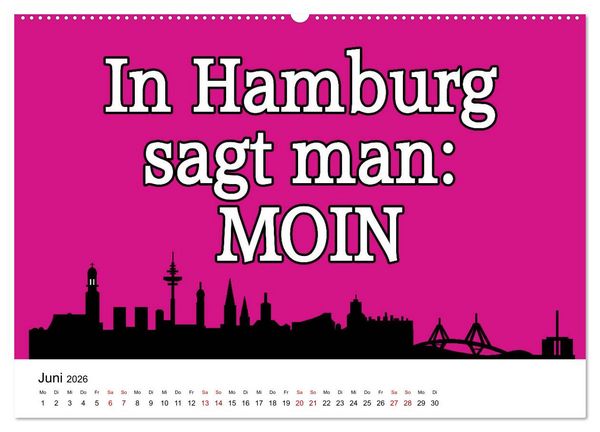 Produktbild: Hamburger Schnack (hochwertiger Premium Wandkalender 2026 DIN A2 quer), Kunstdruck in Hochglanz