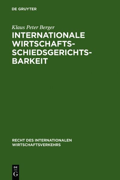 Produktbild: Internationale Wirtschaftsschiedsgerichtsbarkeit