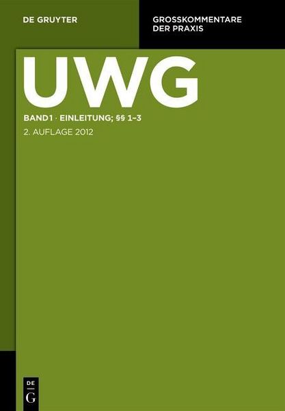 Produktbild: Einleitung; &sect;&sect; 1-3