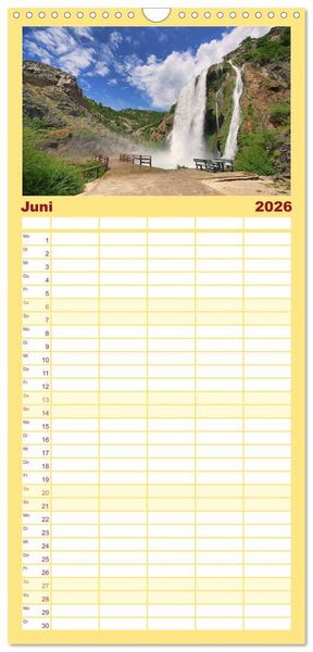 Produktbild: Familienplaner 2026 - Kroatien mit 5 Spalten (Wandkalender, 21 x 45 cm) CALVENDO