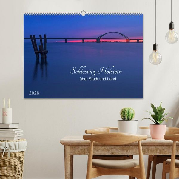 Produktbild: Schleswig-Holstein - &uuml;ber Stadt und Land (Wandkalender 2026 DIN A2 quer), CALVENDO Monatskalender