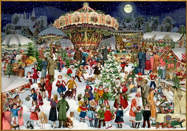 Produktbild: Puzzle - Nostalgischer Weihnachtsmarkt