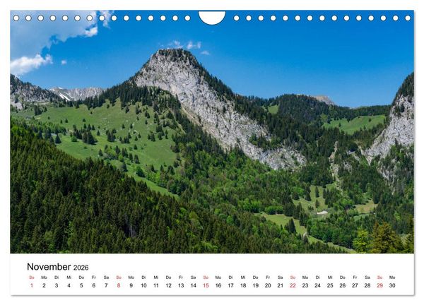 Produktbild: Gesichter der Schweiz - Walliser Weiden (Wandkalender 2026 DIN A4 quer), CALVENDO Monatskalender