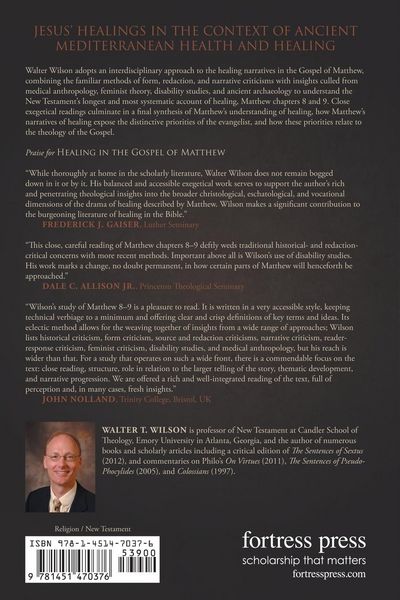 Produktbild: Healing in the Gospel of Matthew