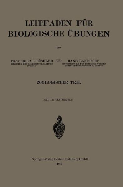 Produktbild: Leitfaden f&uuml;r biologische &Uuml;bungen