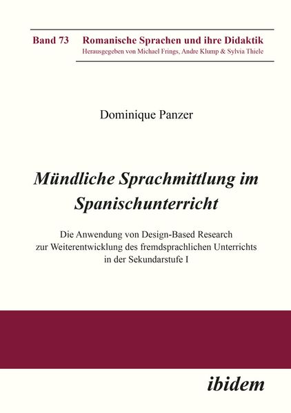 Produktbild: M&uuml;ndliche Sprachmittlung im Spanischunterricht