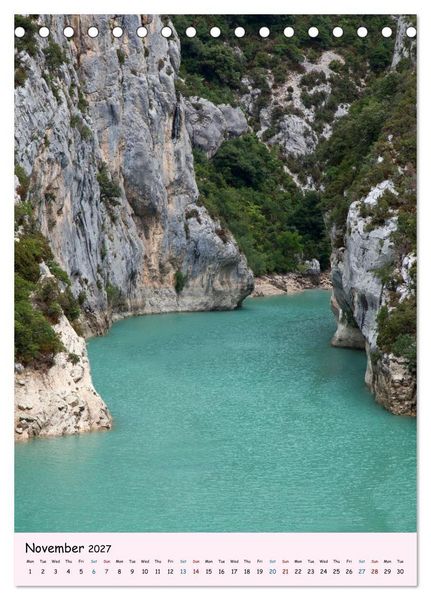 Produktbild: Provence &ndash; Scenic Villages of France (Desk Calendar 2027 DIN A5 portrait), CALVENDO 12 Month DeskCalendar