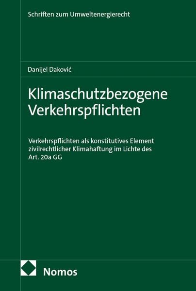 Produktbild: Klimaschutzbezogene Verkehrspflichten