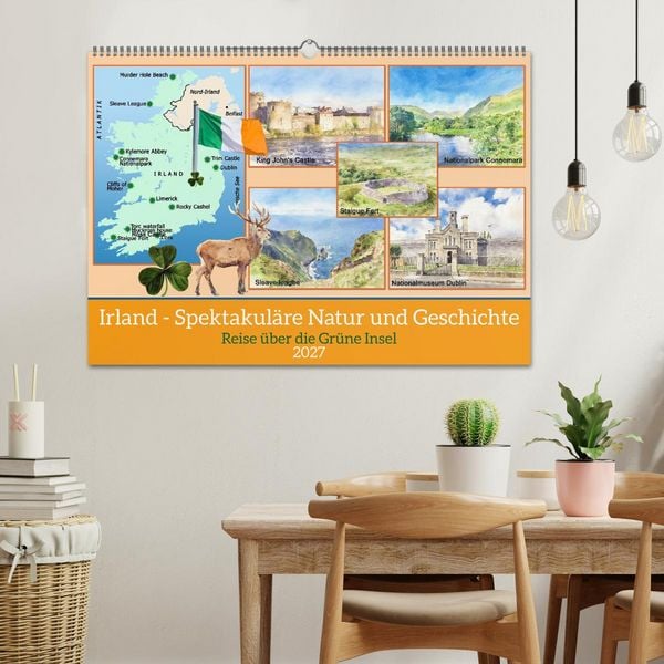 Produktbild: Irland - Spektakul&auml;re Natur und Geschichte (Wandkalender 2027 DIN A2 quer), CALVENDO Monatskalender